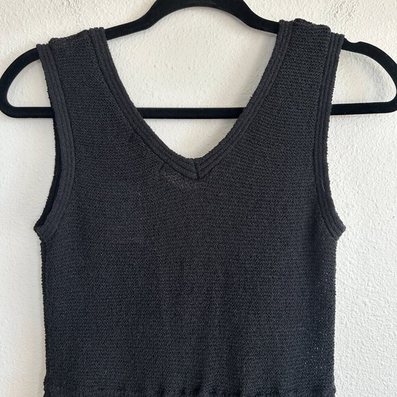 NWT Say What? Dress Black Midi Layered Tier Ruffle Sleeveless - Picture 8 of 12